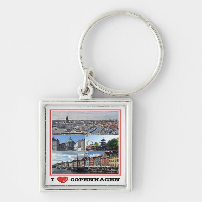 zDK014 COPENHAGEN KOPENHAGEN I Love, Key Ring (Front)