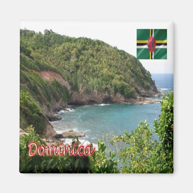 zDM009 DOMINICA, Panorama, America, Fridge Magnet (Front)