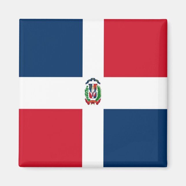 zDO001 DOMINICAN REPUBLIC, Flag, America, Fridge   Magnet (Front)