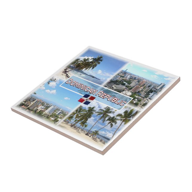 zDO003 DOMINICAN REPUBLIC, Mosaic, America, Tile (Side)