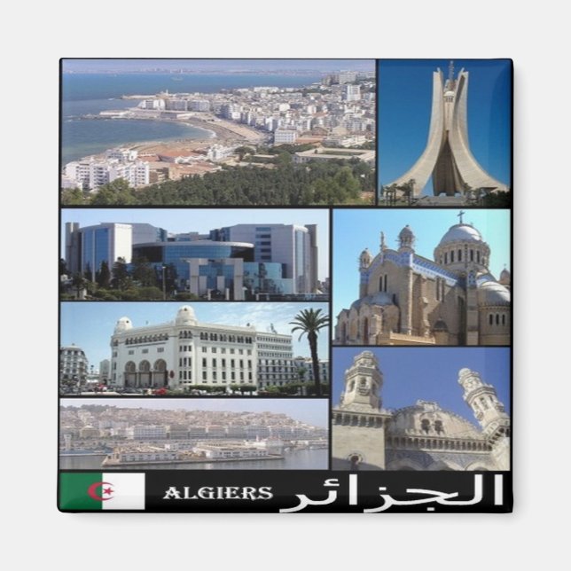 zDZ008 ALGERI, Mosaic, Algeria, Africa, Fridge Magnet (Front)