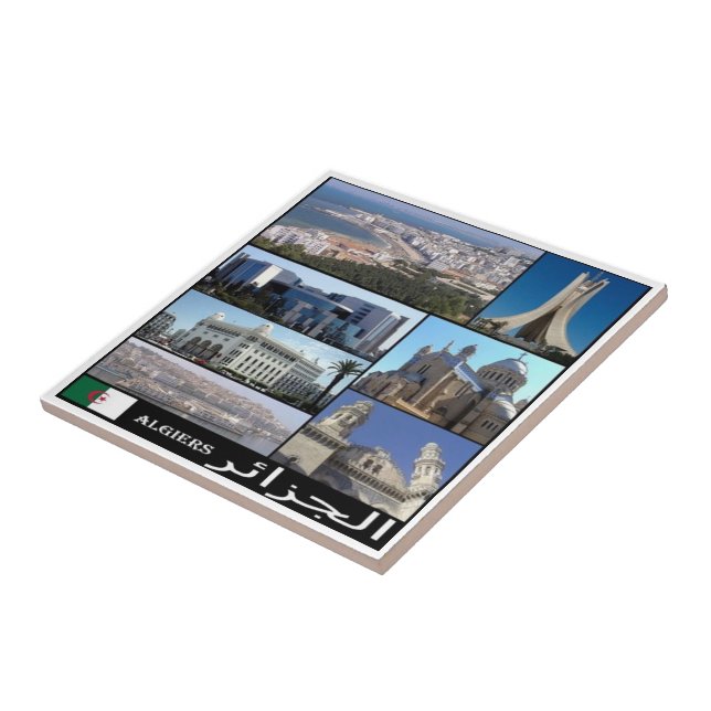 zDZ008 ALGERI, Mosaic, Algeria, Africa, Tile (Side)