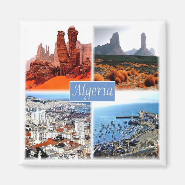 zDZ009 ALGERI mosaic, Algeria, Africa, Fridge Magnet (Front)