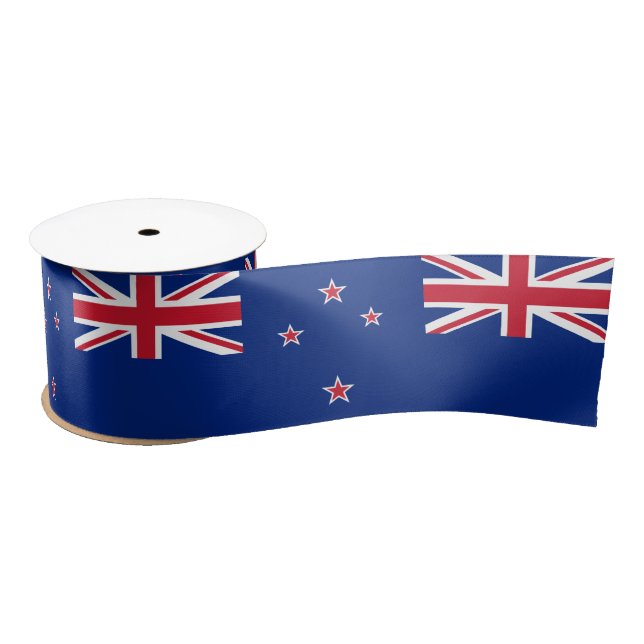 Zealand Flag & New Zealand travel, holiday/sports Satin Ribbon (Spool)