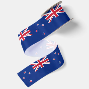Zealand Flag & New Zealand travel, holiday/sports Satin Ribbon
