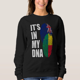 Zealander And Beninese Mix DNA Flag Heritage Sweatshirt