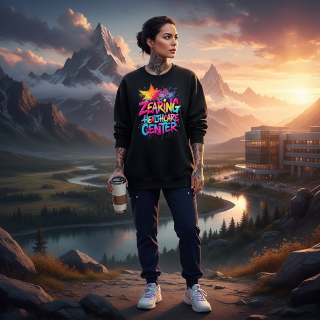 Zearing Healthcare Graffiti  Sweatshirt (Creator Uploaded)
