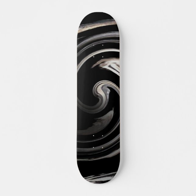 Zebara Swirl Skateboard (Front)