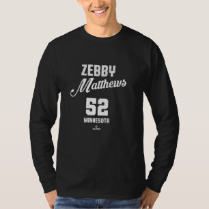 Zebby Matthews 52 Minnesota Baseball Vintage MLBPA T-Shirt