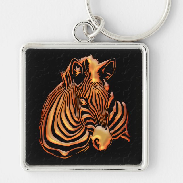 Zebra 1 Keychain (Front)
