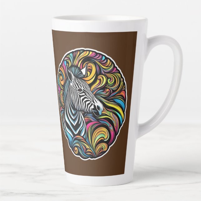 Zebra 1 latte mug (Right)
