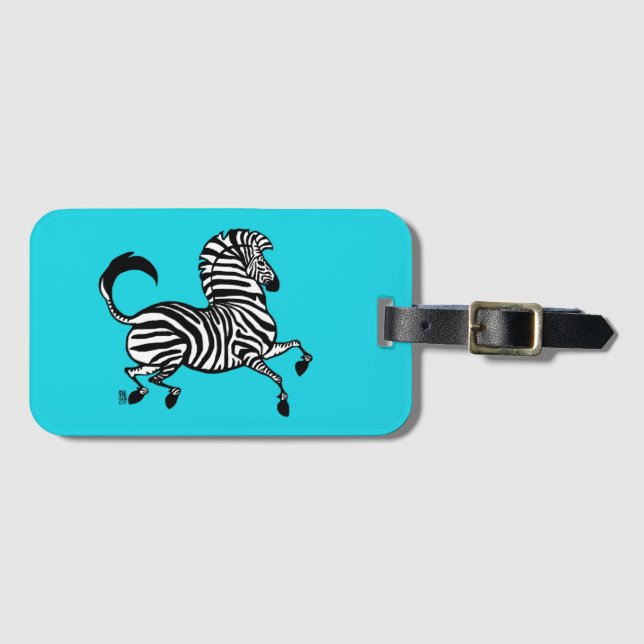 Zebra 1 Luggage Tag (Front Horizontal)