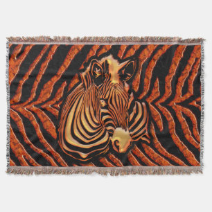 Zebra 2A Throw Blanket