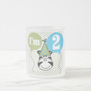 Zebra 2nd Birthday T-shirts and Gifts Frosted Glass Coffee Mug