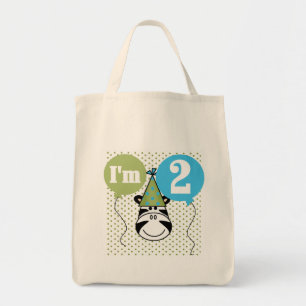 Zebra 2nd Birthday T-shirts and Gifts Tote Bag