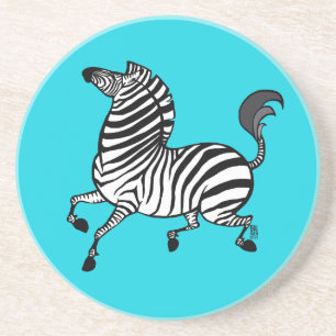 Zebra 3 Sandstone Coaster
