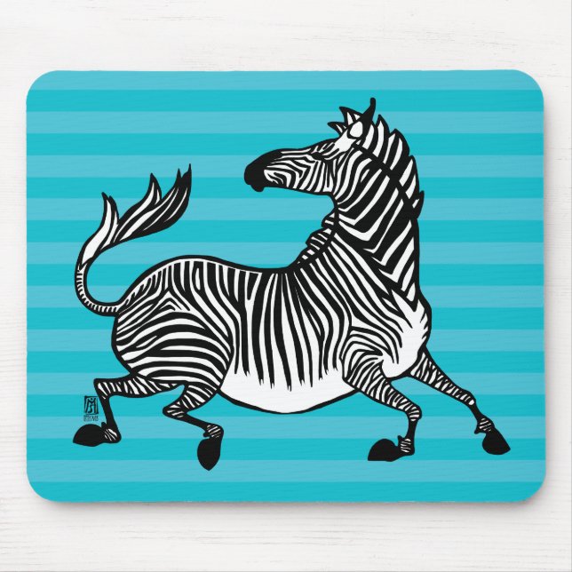 Zebra 4 Mousepad (Front)