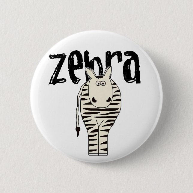ZEBRA 6 CM ROUND BADGE (Front)
