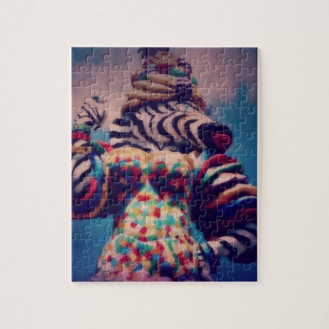 Zebra a Party Animal Jigsaw Puzzle (Vertical)