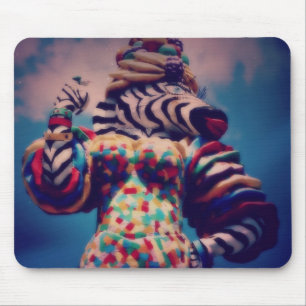 Zebra a Party Animal Mouse Mat