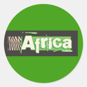 Zebra Africa stickers