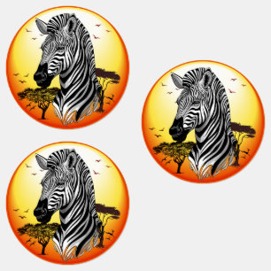 Zebra African Savanna Wild Animal