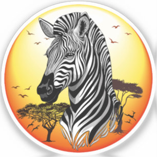 Zebra African Savanna Wild Animal