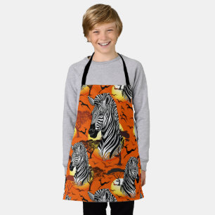 Zebra African Savanna Wild Animal Apron