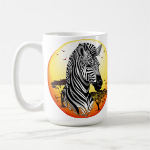 Zebra African Savanna Wild Animal Coffee Mug