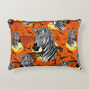 Zebra African Savanna Wild Animal Decorative Cushion