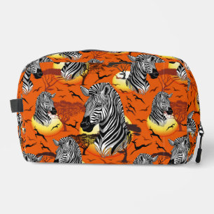 Zebra African Savanna Wild Animal Dopp Kit
