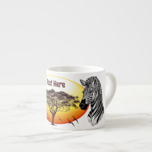 Zebra African Savanna Wild Animal Espresso Cup