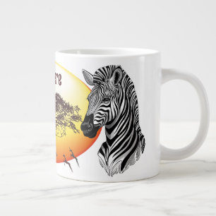 Zebra African Savanna Wild Animal Large Coffee Mug