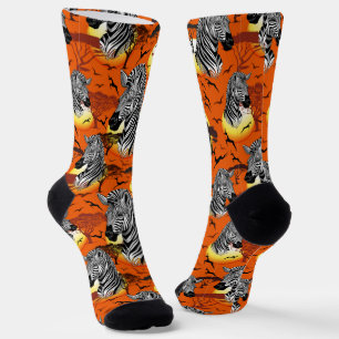 Zebra African Savanna Wild Animal Socks
