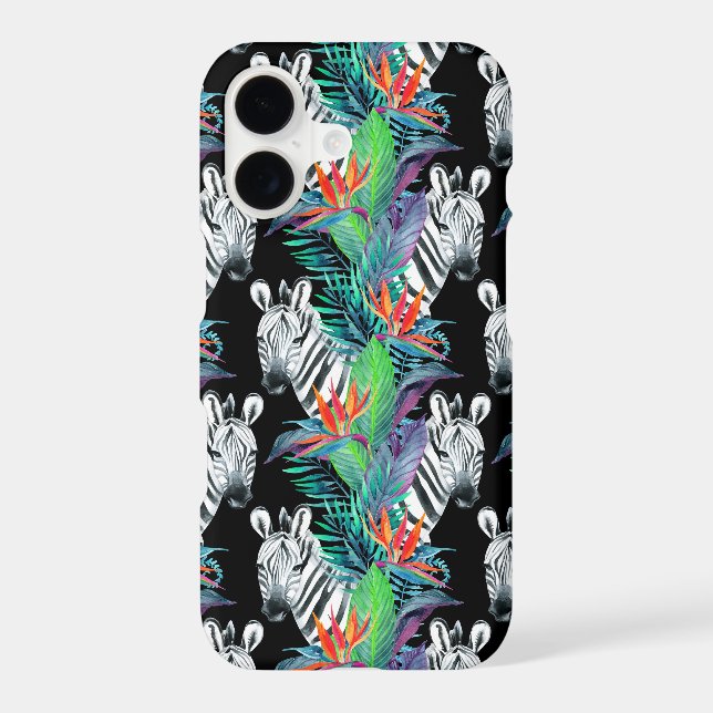 Zebra And Exotic Flowers Pattern (Back)