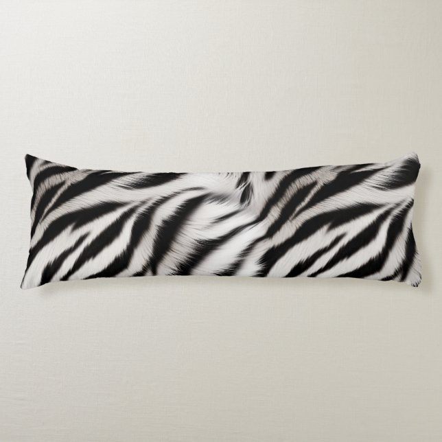 Zebra and Leopard Animal Fur Body Cushion (Front)
