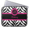 Zebra and Pink Lace Monogram