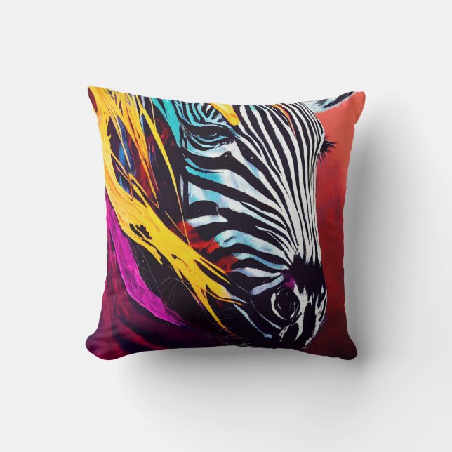 Zebra  Animal Discovery Adventure Nature Planet  Cushion (Front)