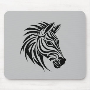 Zebra Animal Freedom World Wildlife Wonder Vector  Mouse Mat