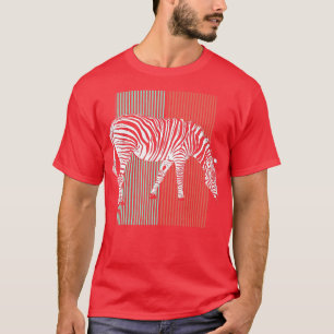 Zebra Animal Motif Retro Vintage 3 T-Shirt