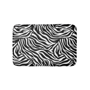 Zebra Animal Print Bath Mat