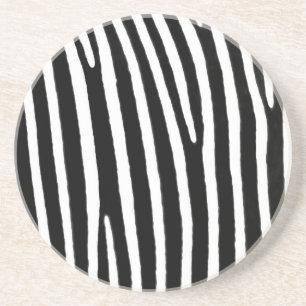 Zebra animal print coaster