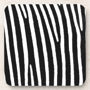 Zebra animal print coaster