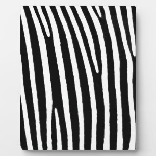 Zebra animal print plaque