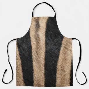 ZEBRA ANIMAL PRINT STRIPE APRON