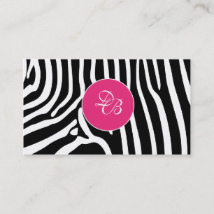 Zebra Animal Print Stylish Business Card