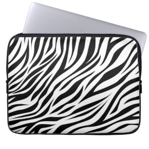Zebra Animal Skin Print Pattern-15391 Laptop Sleeve