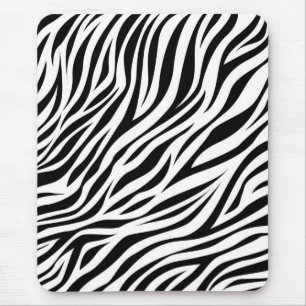 Zebra Animal Skin Print Pattern-15391 Mouse Mat