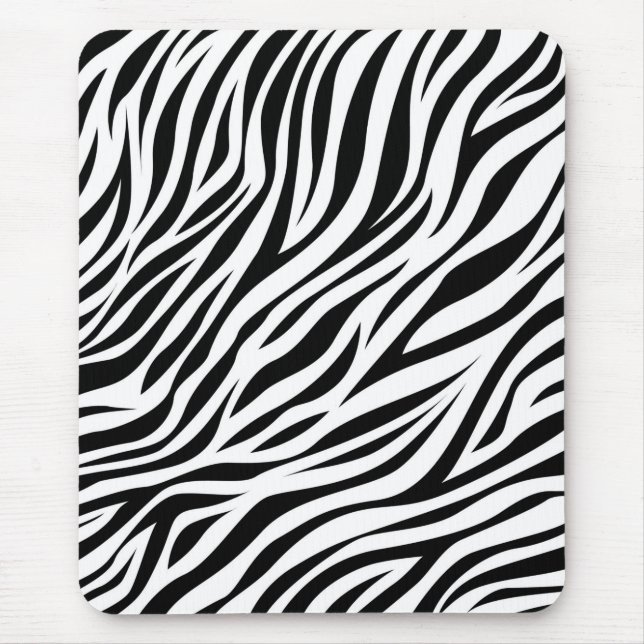 Zebra Animal Skin Print Pattern-15391 Mouse Mat (Front)