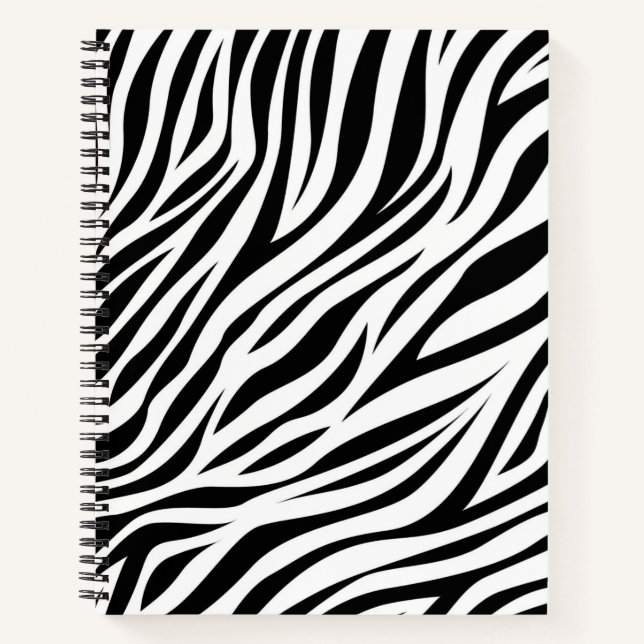 Zebra Animal Skin Print Pattern-15391 Notebook (Front)